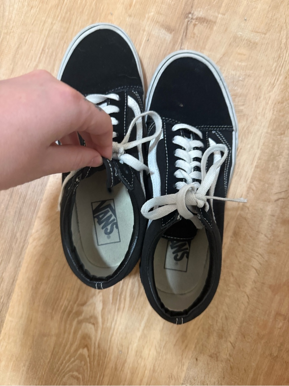 Vans Black & White Old Skool Low-Top Sneakers